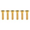 Titanium Bolt M8 Hexagon Socket Screw Gold, M8x30mm Pack of 6