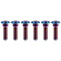 Titanium Bolt M8 Hexagon Socket Screw Burnt Blue, M8x30mm Pack of 6