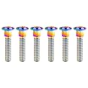 Titanium Bolt M8 Hexagon Socket Screw Rainbow, M8x40mm Pack of 6