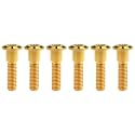 Titanium Bolt M8 Hexagon Socket Screw Gold, M8x35mm Pack of 6