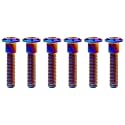 Titanium Bolt M8 Hexagon Socket Screw Burnt Blue, M8x40mm Pack of 6