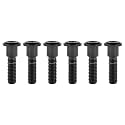 Titanium Bolt M8 Hexagon Socket Screw Black, M8x33mm Pack of 6