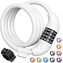 Titanker Bike Lock, Bicycle Lock 4 Feet Cable Lock 1/2 Inch Resettable Bike Lock Combination with Mounting Bracket, Bike Accessories for Bicycle, Electric Scooter, Motorcycle