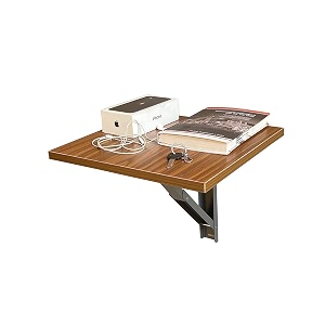 title-lampoc foldable wall mounted study table for multipurpose functional and stylish collection of study desks dining amp kitchen tables laptop tables computer tables office tables and more features including wall-mounted and collapsible options for gaming setup including hinges screws and screw plugs 14x14 inch walnut