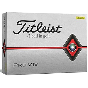 titleist 2019 pro v1x golf balls  yellow one dozen