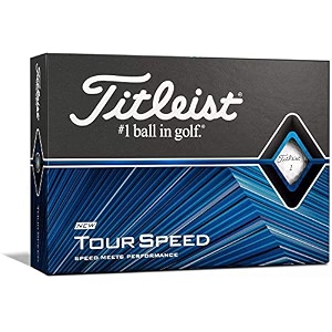 titleist tour speed golf balls white one dozen
