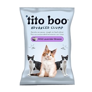 advanced clump cat litter - 5kg  1kg free lavendar amp lemon scented scoopable smart bentonite sand - total 6kg