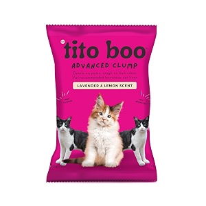 advanced clump cat litter lavendar amp lemon scented scoopable smart bentonite sand money saver pack - 25kg