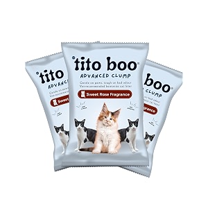 scented bentonite cat litter - 6 kg - pack of 3 - total 18 kg - all-natural clumping and odor-control formula for cats 