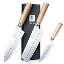 TIVOLI 3 PCS Kitchen Knife Set, Professional Chef Cutlery Knife Set