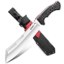 TIVOLI Heavy Duty Fixed Blade Knife - Full Tang Outdoor Knife with Sheath