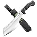 TIVOLI Heavy Duty Tanto Machete - Full Tang Fixed Blade Knife with Sheath