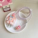 Tiwkka Silicone Charger Case Cover with 360-degree Full Protection Heart Design Suitable for iPhone for 18-20W USB-C Power Adapter Charger Cover (Cat 6 Pink W)