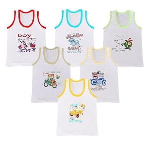 TIXY Boys Cotton Sleeveless Vest Combo