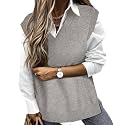 TIYOMI Plus Size Sweater Sleeveless Tops for Women Knitted Tank Tops XL-5XL