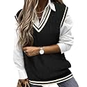 TIYOMI Plus Size Sweater Sleeveless Tops for Women Knitted Tank Tops XL-5XL