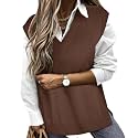 TIYOMI Plus Size Sweater Sleeveless Tops for Women Knitted Tank Tops XL-5XL
