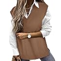 TIYOMI Plus Size Sweater Sleeveless Tops for Women Knitted Tank Tops XL-5XL