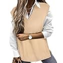 TIYOMI Plus Size Sweater Sleeveless Tops for Women Knitted Tank Tops XL-5XL