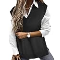 TIYOMI Plus Size Sweater Sleeveless Tops for Women Knitted Tank Tops XL-5XL