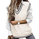 TIYOMI Plus Size Sweater Sleeveless Tops for Women Knitted Tank Tops XL-5XL