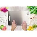 TJAII Stainless Steel Chopping Board Combo with Knife for Kitchen | Large 41 x 29 cm | Non-Slip, Rust Proof, Round Edge | Cutting Board for Kitchen, Meat, Fish, Fruits | Durable, Hygienic
