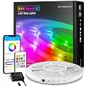 TJOY BGRIC LED Strip Lights 16.4FT, Smart Led Lights Compatible with Alexa&amp;Google Assistant, Color Segment DIY, WiFi Led Lights for Bedroom, Remote&amp;APP Control, Color Changing Strip Light for Room