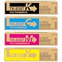 TK-8307 TK8307 Toner Cartridge High Yield Compatible for TK-8307K TK-8307C TK-8307M TK-8307Y Toner for Kyocera Mita TASKalfa 3050ci 3051ci 3550ci 3551ci Printers (4-Pack,Black/Cyan/Magenta/Yellow)