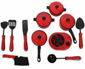 TLK Plastic Kitchen Play set of Children,Kids,baby girl,girls toys -Red