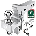 Tlvuvmo Adjustable Trailer Hitch - 6 Inch Drop Hitch for 2-Inch Receiver