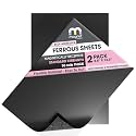 TMS Magnet Receptive Sheets with Adhesive Backing for Craft and Magnetic Miniatures Storage | Flexible Rubber Sheet Metal | 5 Pack, 30 mil Thick, 8.5” x 12.3” | Fits Inside US Really Useful Box