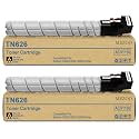 TN-626 TN626 TN628 TN-628 Black Toner Cartridge Replacement Konica Minolta TN626K TN628K ACV1130 Toner Cartridge Compatible for Konica Minolta Bizhub C450i C550i C650i Printers(2-Pack, 28,000 Pages)