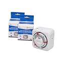 TN311 Heavy-Duty 24-Hour Indoor Mechanical Plug-in Timer - Efficient Control for 2 Devices, Customizable Scheduling - Timer for Lighting, Fans & Small Appliances (Pack of 2)