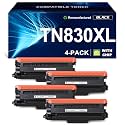 TN830XL Toner Cartridge Remanufactured Replacement for Brother DCP L2640DW L2647DW HL L2420DW L2460DW L2460DWXL L2865DW MFC L2820DW L2980DW (4 Black) High Yield