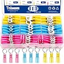 Tnisesm 110Pcs Heat Shrink Wire Connectors Electrical Kit