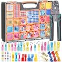 Tnisesm 1530Pcs Ultimate Heat Shrink Wire Connectors with Wire Cutter Stripper Waterproof Electrical Spade Connectors kit, Insulated Crimp Ring Fork Spade Terminal T-Tap Solder Butt Splice Connectors