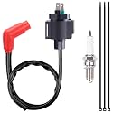TNNR Ignition Coil spark plug Compatible with 1997-2006 HONDA 350S 350ES 450S 450ES Foreman 400 450 TRX450 FE FM ES S Rancher 350 TRX350 FE FM TE TM