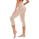 TNNZEET Capri Leggings for Women - Tummy Control High Waisted Soft Yoga Pants for Gym Workout
