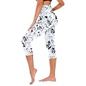 TNNZEET Capri Leggings for Women - Tummy Control High Waisted Soft Yoga Pants for Gym Workout
