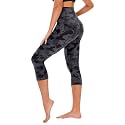 TNNZEET Capri Leggings for Women - Tummy Control High Waisted Soft Yoga Pants for Gym Workout