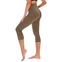 TNNZEET Capri Leggings for Women - Tummy Control High Waisted Soft Yoga Pants for Gym Workout