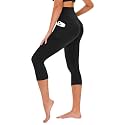 TNNZEET Capri Leggings for Women - Tummy Control High Waisted Soft Yoga Pants for Gym Workout