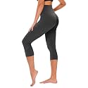 TNNZEET Capri Leggings for Women - Tummy Control High Waisted Soft Yoga Pants for Gym Workout