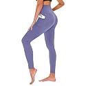 TNNZEET High Waisted Leggings for Women - No See Through Tummy Control Cycling Workout Yoga Pants with Pockets Reg &amp; Plus
