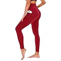 TNNZEET High Waisted Leggings for Women - No See Through Tummy Control Cycling Workout Yoga Pants with Pockets Reg &amp; Plus