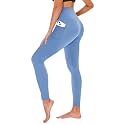 TNNZEET High Waisted Leggings for Women - No See Through Tummy Control Cycling Workout Yoga Pants with Pockets Reg &amp; Plus