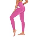 TNNZEET High Waisted Leggings for Women - No See Through Tummy Control Cycling Workout Yoga Pants with Pockets Reg &amp; Plus