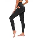 TNNZEET High Waisted Leggings for Women - No See Through Tummy Control Cycling Workout Yoga Pants with Pockets Reg &amp; Plus