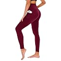 TNNZEET High Waisted Leggings for Women - No See Through Tummy Control Cycling Workout Yoga Pants with Pockets Reg &amp; Plus