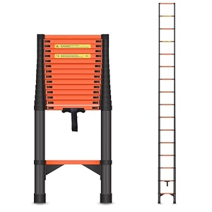 tnt the next trend carbon steel folding telescopic ladder 150kg max capacity  collapsible ladder for home or outdoor work